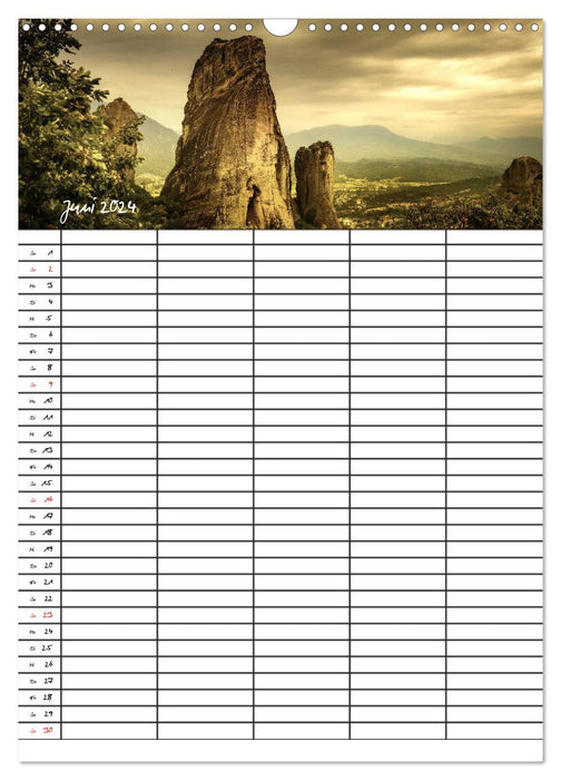 Votre calendrier montagnes (Calendrier mural CALVENDO 2024) 