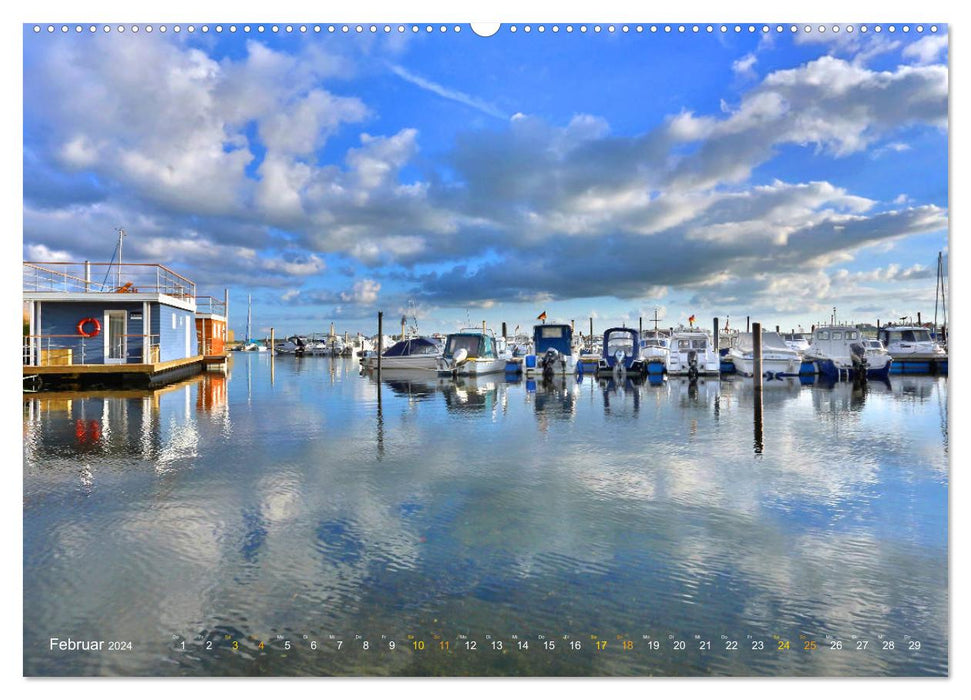 YACHTS SUR LA MER BALTIQUE (calendrier mural CALVENDO 2024) 