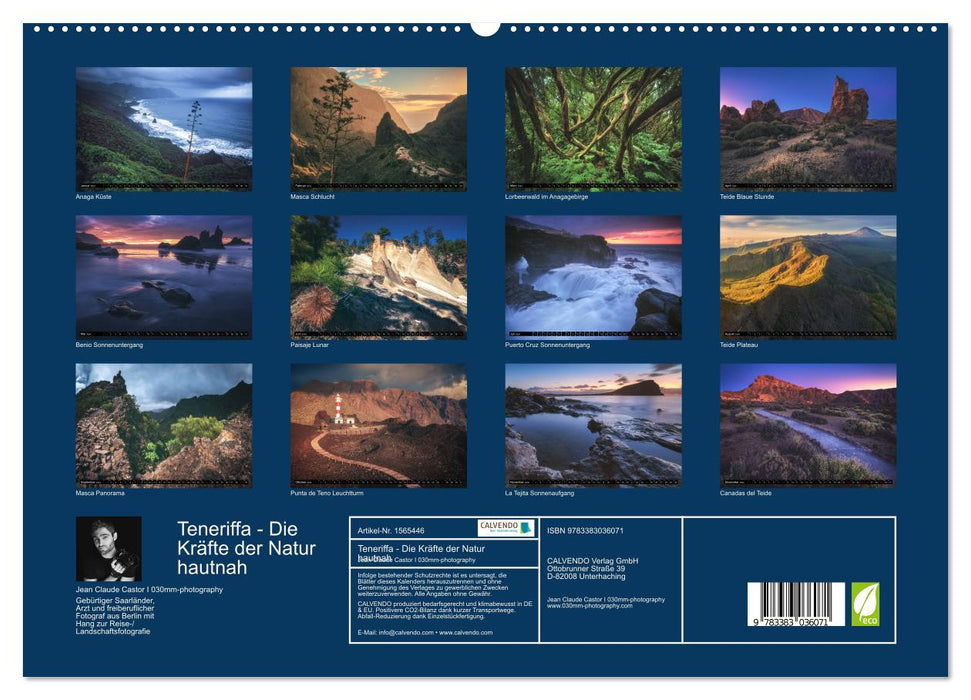 TENERIFFA - DIE KRAFT DER NATUR HAUTNAH (CALVENDO Premium Wandkalender 2024)