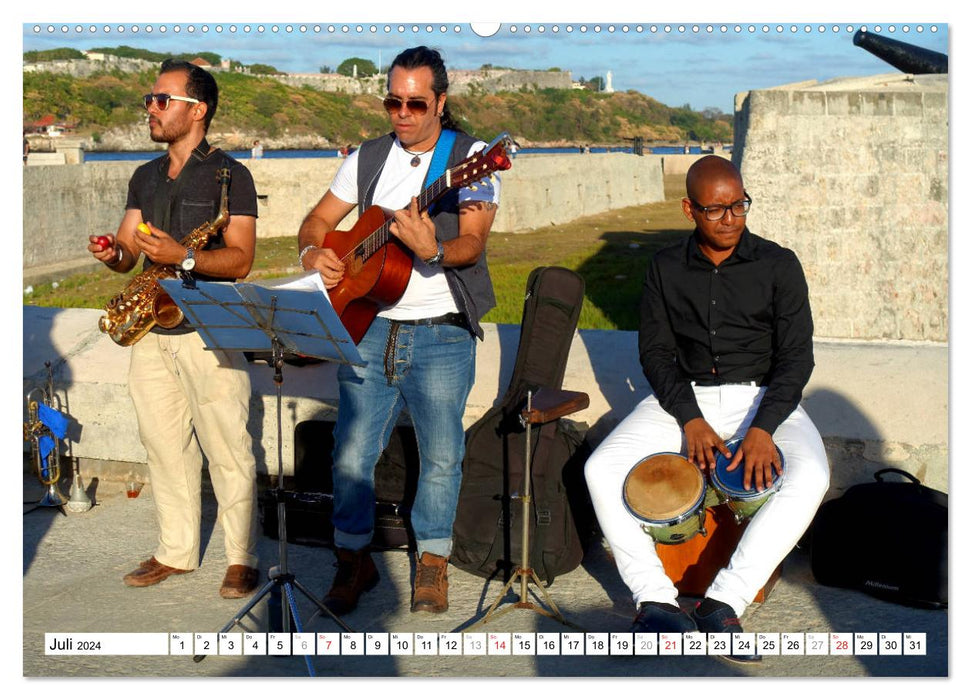 Música Cubana – Sons caribéens de Cuba (Calvendo Premium Wall Calendar 2024) 