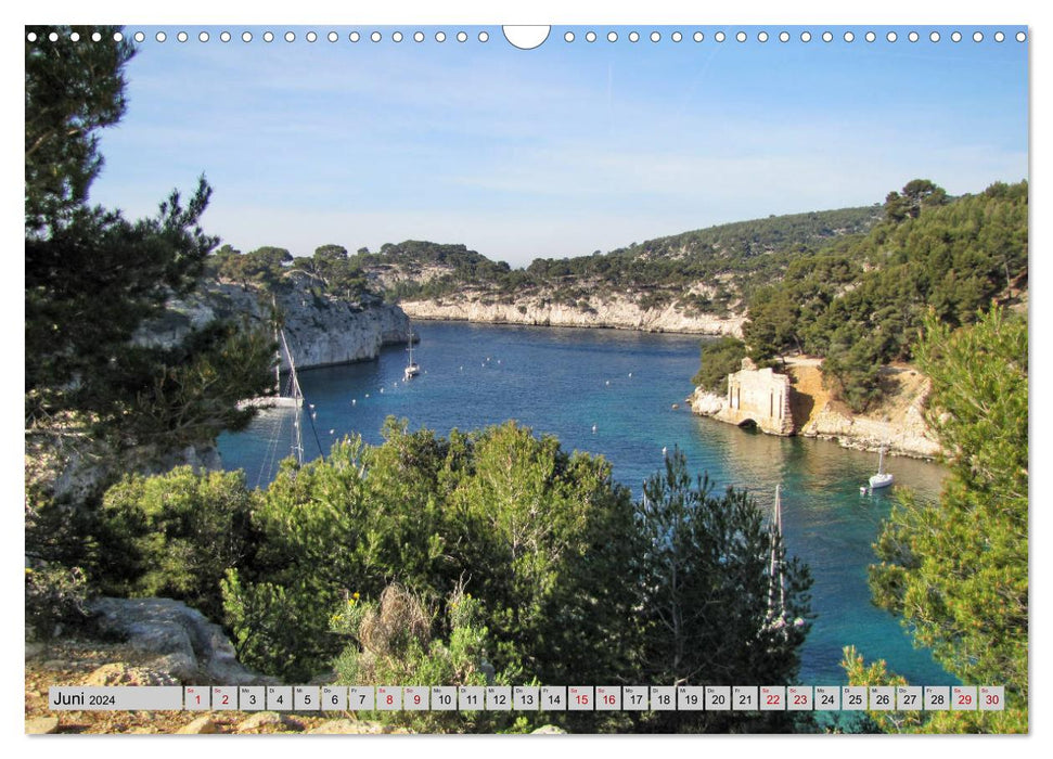 Les Calanques, der Nationalpark vor den Toren Marseilles (CALVENDO Wandkalender 2024)