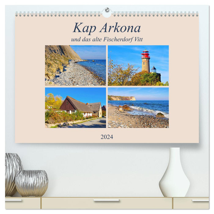Kap Arkona und das alte Fischerdorf Vitt (CALVENDO Premium Wandkalender 2024)