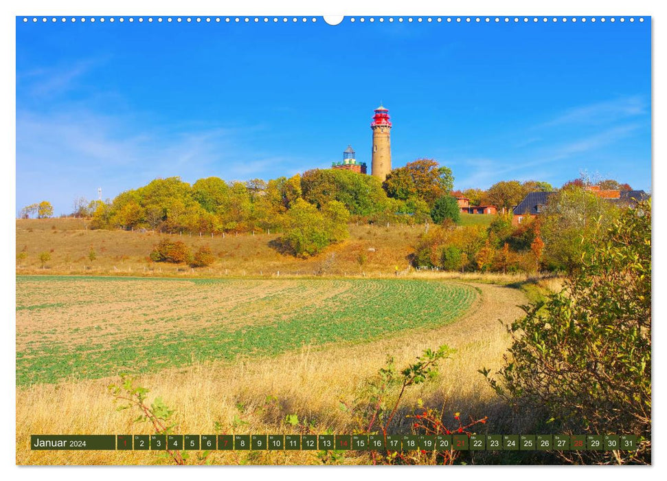 Cap Arkona et le vieux village de pêcheurs de Vitt (Calendrier mural CALVENDO Premium 2024) 