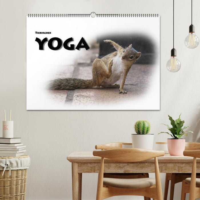 Tierisches Yoga (CALVENDO Wandkalender 2024)
