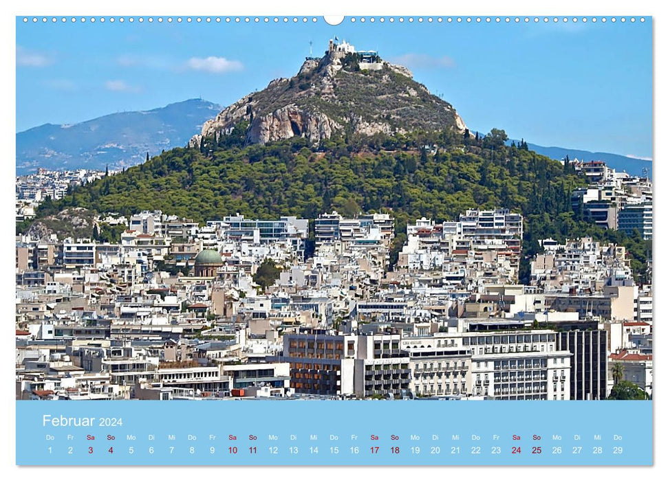 Bien-aimée Athènes (Calvendo Premium Calendrier mural 2024) 