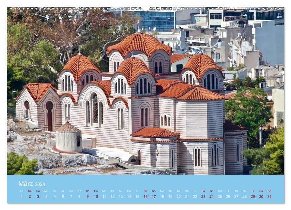 Geliebtes Athen (CALVENDO Premium Wandkalender 2024)