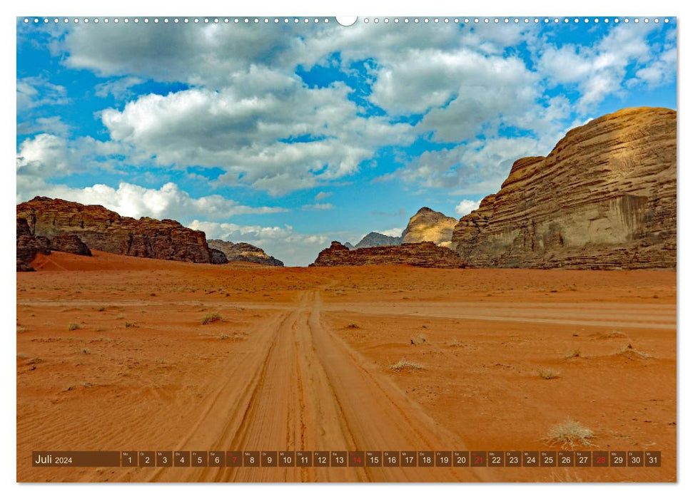 Le désert du Wadi Rum (Calvendo Premium Wall Calendar 2024) 