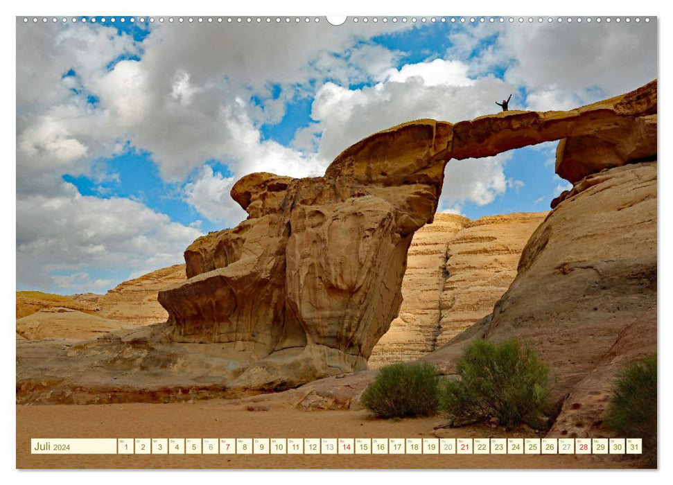 Urlaub in JORDANIEN (CALVENDO Premium Wandkalender 2024)