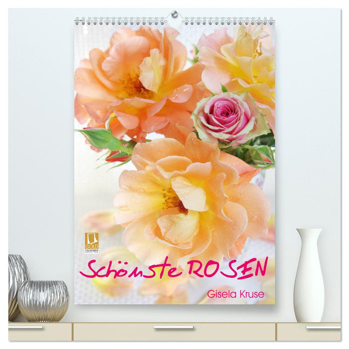 Les plus belles roses (Calvendo Premium Calendrier mural 2024) 
