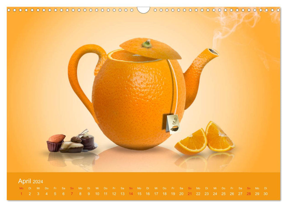 Votre calendrier du thé pour les connaisseurs et les amateurs de thé (calendrier mural CALVENDO 2024) 