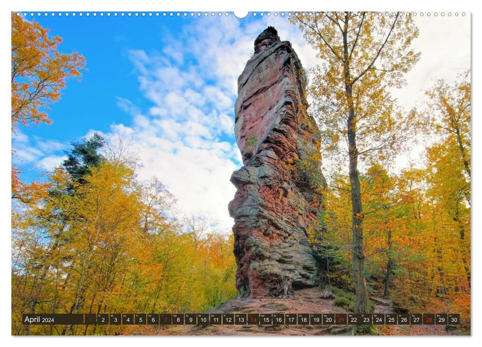 Trifels - Wanderung auf dem Annweilerer Burgenweg (CALVENDO Premium Wandkalender 2024)