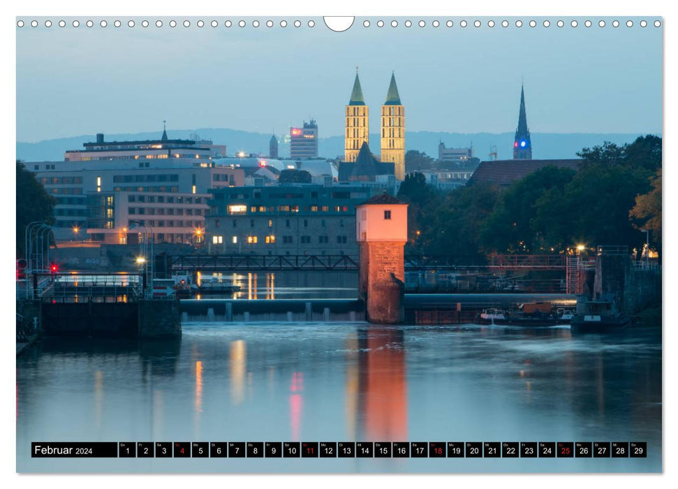 Kassel la nuit (calendrier mural CALVENDO 2024) 