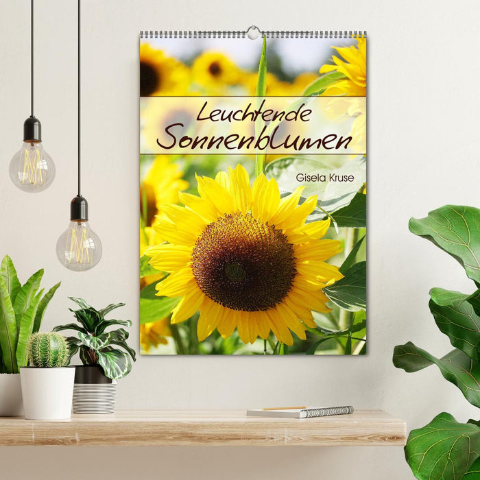 Leuchtende Sonnenblumen (CALVENDO Wandkalender 2024)