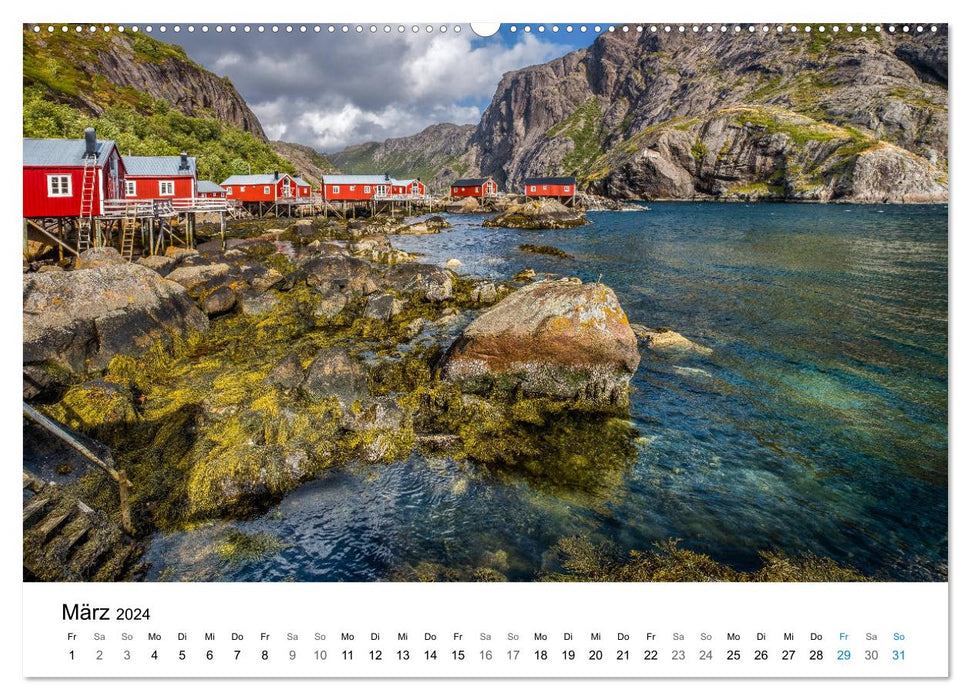 NORWEGEN - NORDMEER LANDSCHAFTEN (CALVENDO Wandkalender 2024)