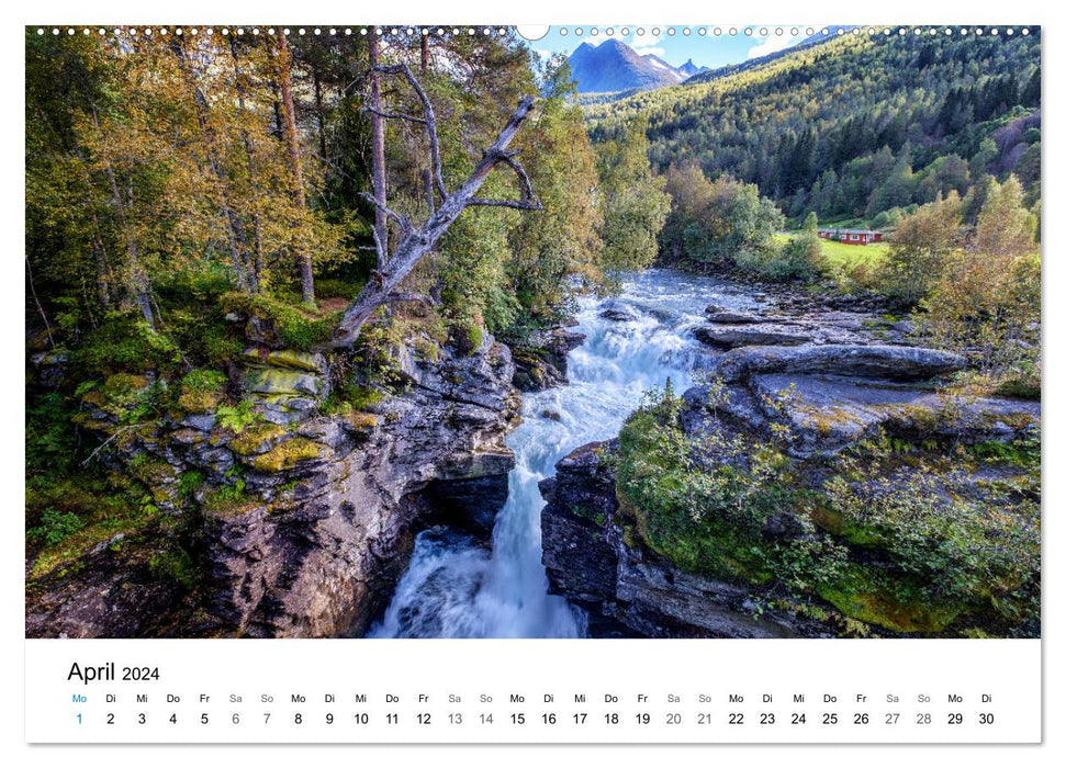 NORVÈGE - PAYSAGES DE LA MER DU NORD (Calendrier mural CALVENDO 2024) 