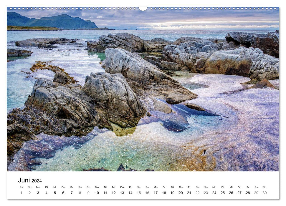 NORVÈGE - PAYSAGES DE LA MER DU NORD (Calendrier mural CALVENDO 2024) 