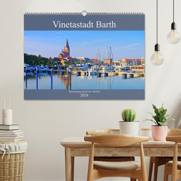 Vinetastadt Barth - Spaziergang durch die historische Stadt (CALVENDO Wandkalender 2024)