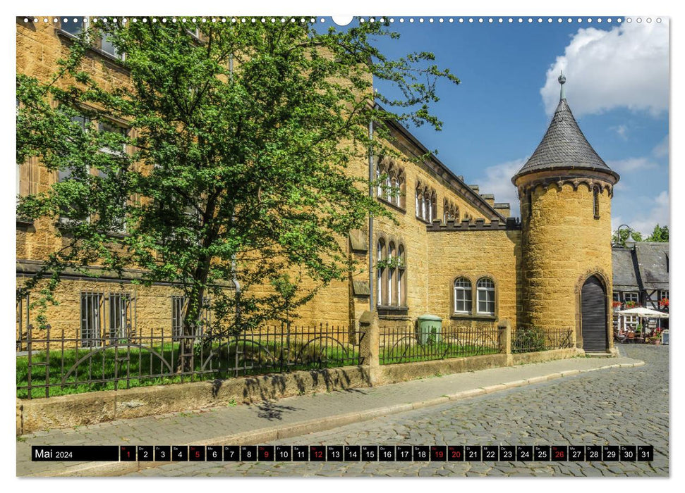 Ville à colombages de Goslar (Calendrier mural CALVENDO Premium 2024) 