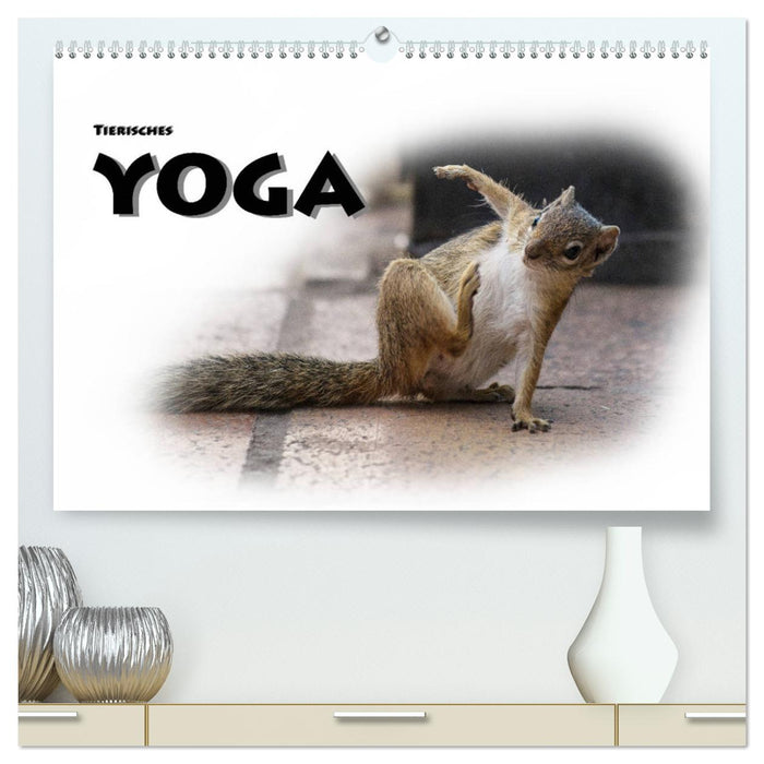 Yoga animalier (Calendrier mural CALVENDO Premium 2024) 