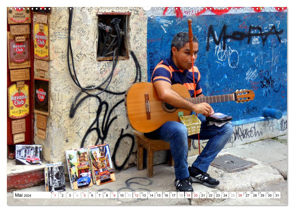 Música Cubana - Sons caribéens de Cuba (Calendrier mural CALVENDO 2024) 