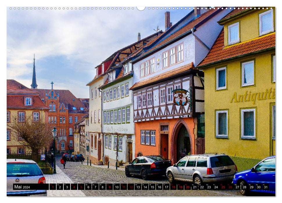 Un regard sur la ville baroque de Fulda (Calendrier mural CALVENDO Premium 2024) 