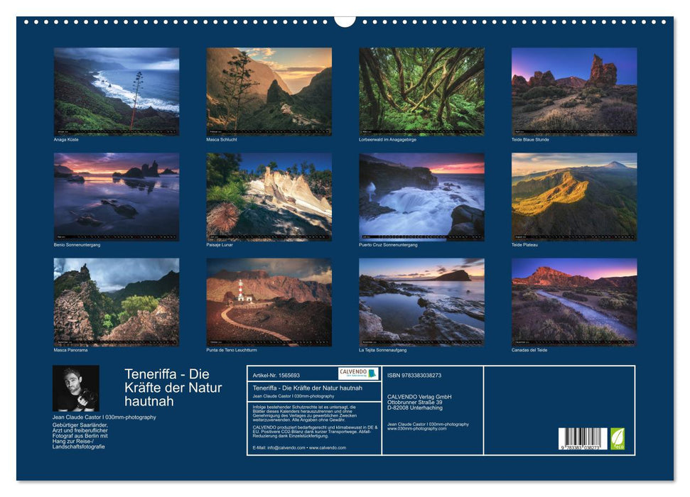 TENERIFFA - DIE KRAFT DER NATUR HAUTNAH (CALVENDO Wandkalender 2024)