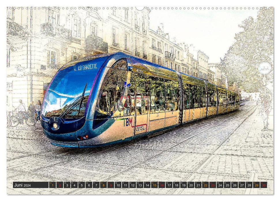 Straßenbahn Faszination (CALVENDO Wandkalender 2024)