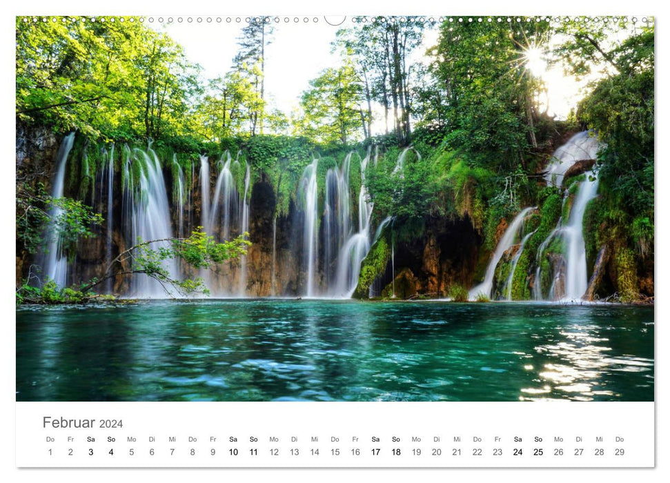 Wasserfälle - die schönsten Wasserfälle der Welt (CALVENDO Premium Wandkalender 2024)