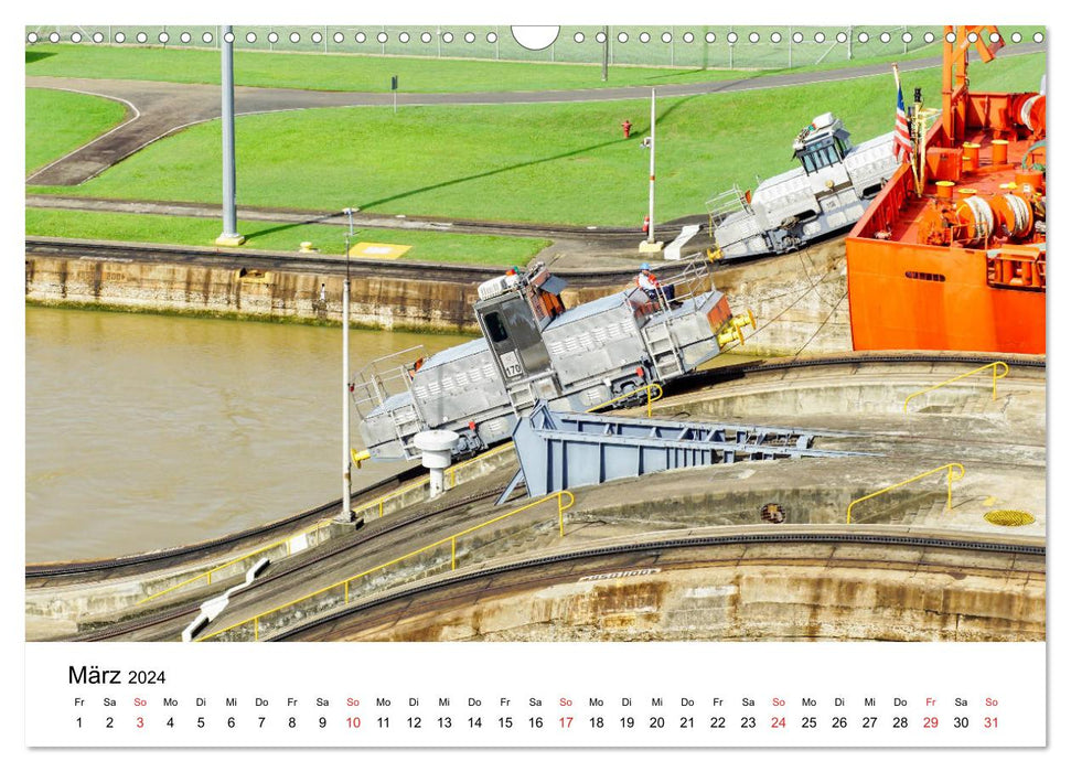 Canal de Panama - Entre l'Atlantique et le Pacifique (Calendrier mural CALVENDO 2024) 