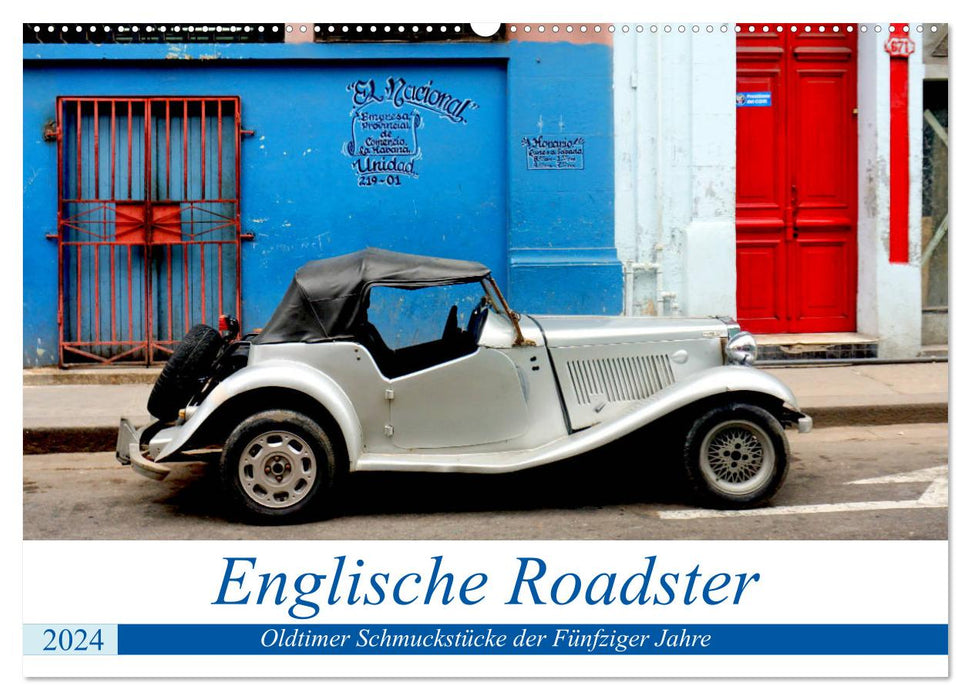 Englische Roadster - Oldtimer Schmuckstücke der Fünfziger Jahre (CALVENDO Wandkalender 2024)