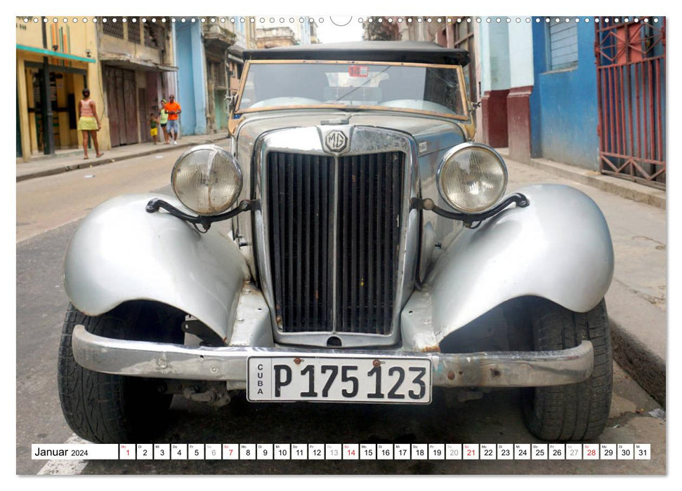 Roadsters anglais - joyaux de voitures anciennes des années 50 (calendrier mural CALVENDO 2024) 