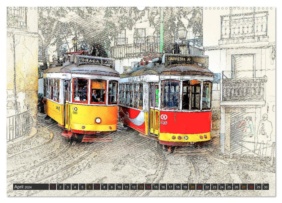Straßenbahn Faszination (CALVENDO Premium Wandkalender 2024)