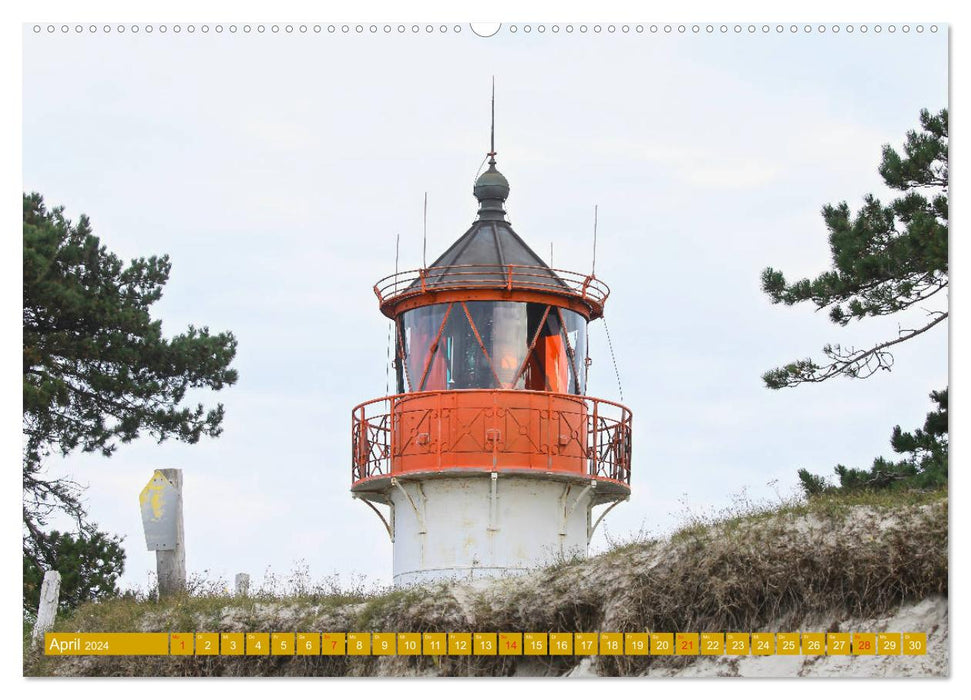 Insel Hiddensee - Stimmungen und Sehnsüchte (CALVENDO Wandkalender 2024)