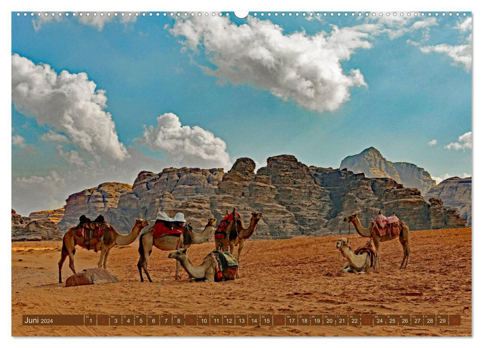 Le désert du Wadi Rum (Calendrier mural CALVENDO 2024) 