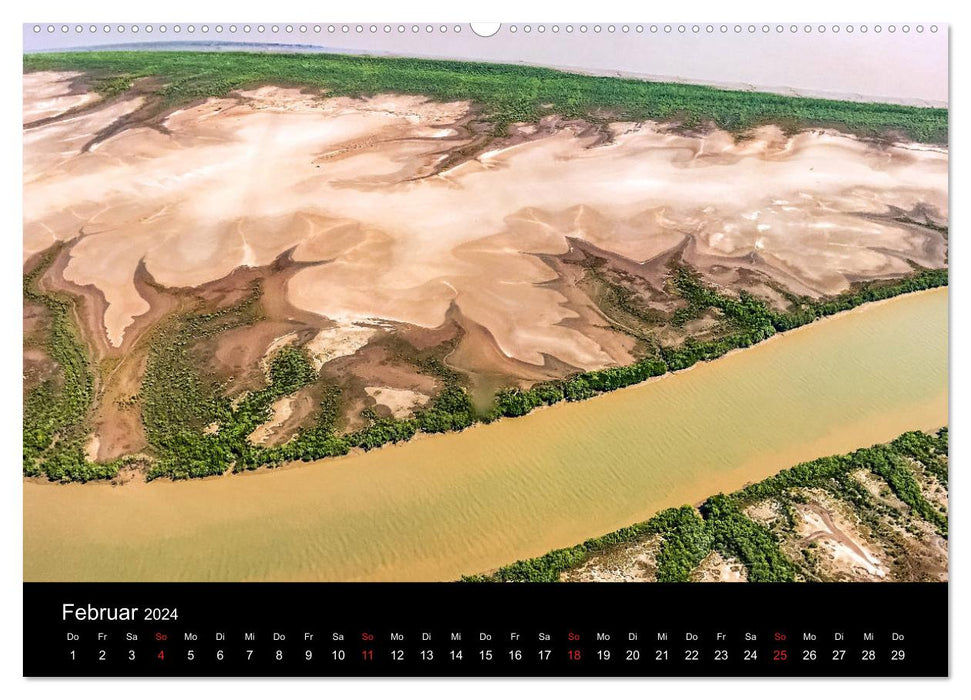 Australie 2024 Kimberley vue à vol d'oiseau (Calvendo Premium Wall Calendar 2024) 
