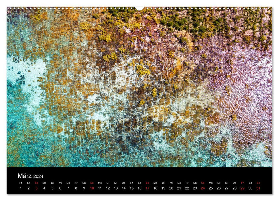 Australie 2024 Kimberley vue à vol d'oiseau (Calvendo Premium Wall Calendar 2024) 