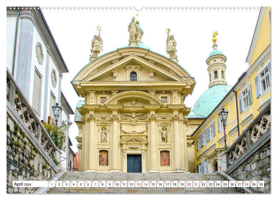 Graz - une ville avec du flair (Calendrier mural CALVENDO Premium 2024) 