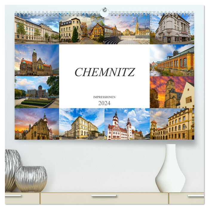 Chemnitz Impressionen (CALVENDO Premium Wandkalender 2024)