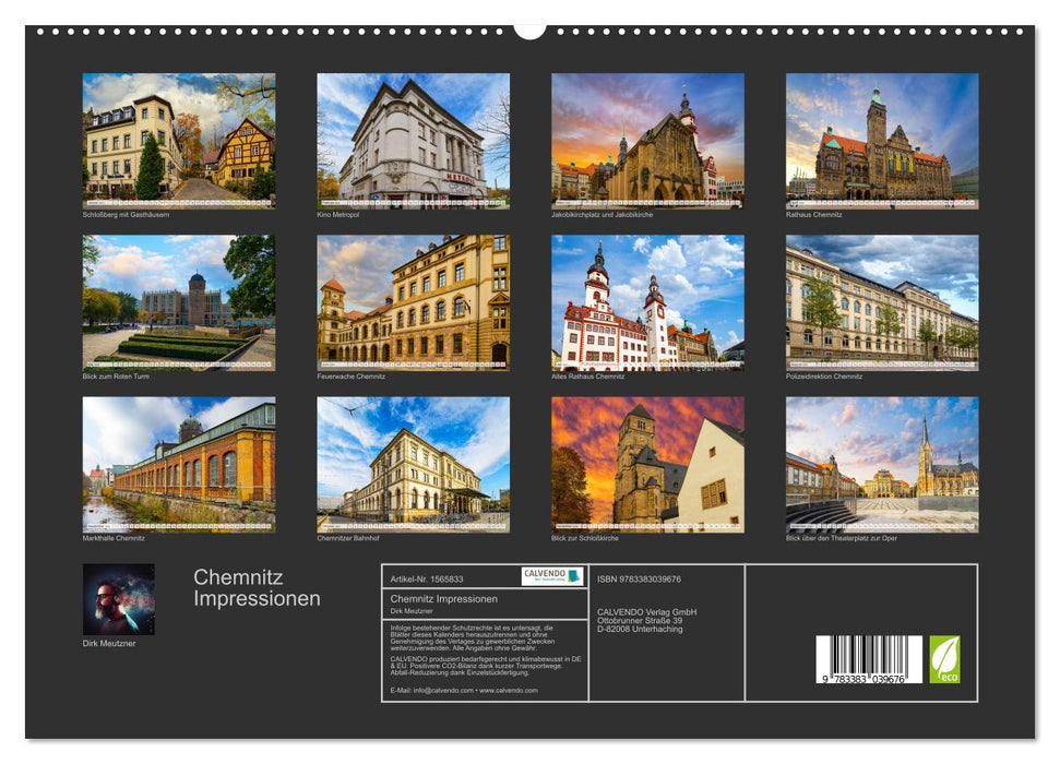 Chemnitz Impressionen (CALVENDO Premium Wandkalender 2024)