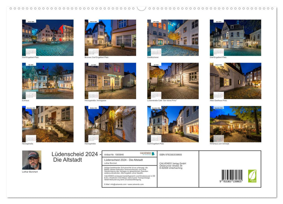 Lüdenscheid - Die Altstadt 2024 (CALVENDO Premium Wandkalender 2024)