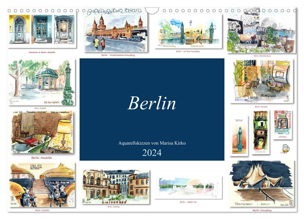 Berlin-Skizzen (CALVENDO Wandkalender 2024)