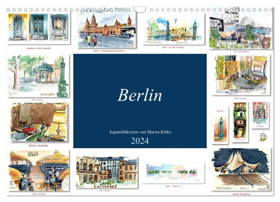 Croquis de Berlin (calendrier mural CALVENDO 2024) 