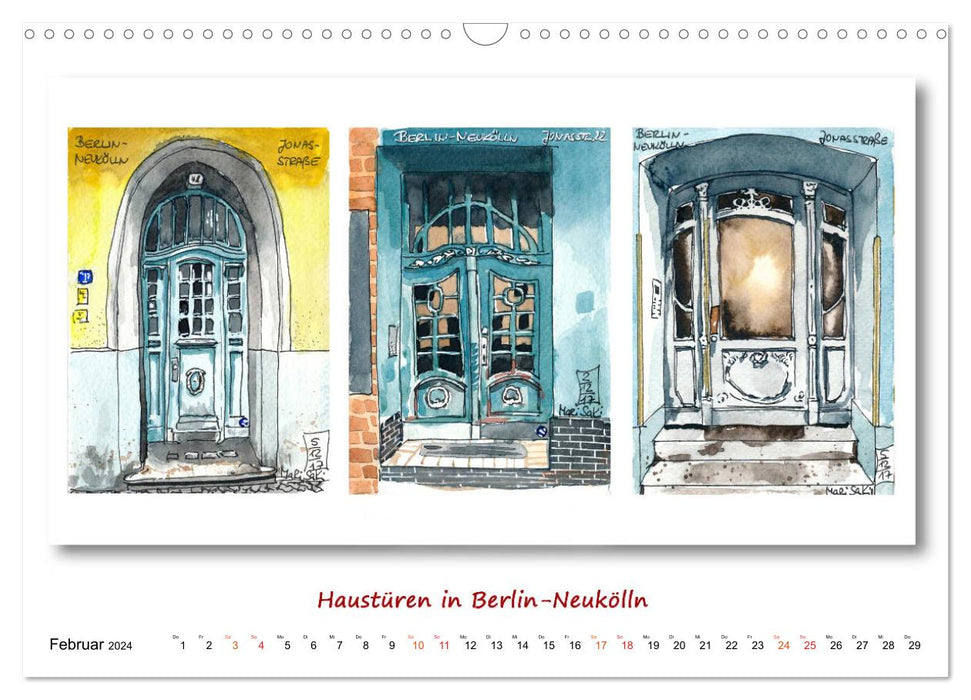 Croquis de Berlin (calendrier mural CALVENDO 2024) 