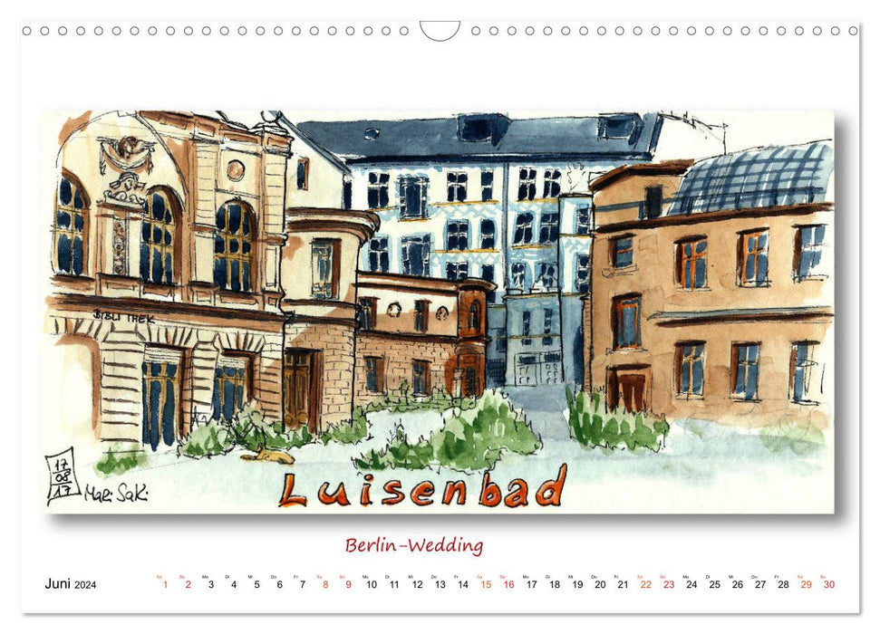 Berlin-Skizzen (CALVENDO Wandkalender 2024)