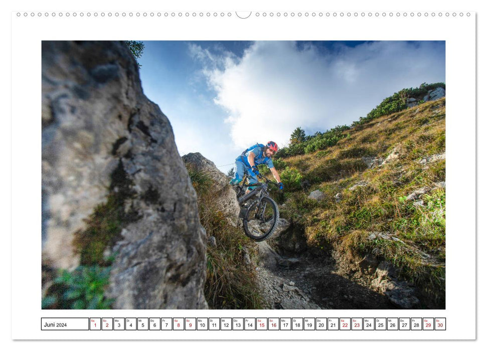 Mit dem Stromrad in den Bergen (CALVENDO Premium Wandkalender 2024)