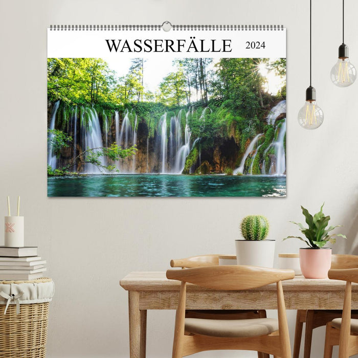 Wasserfälle - die schönsten Wasserfälle der Welt (CALVENDO Wandkalender 2024)