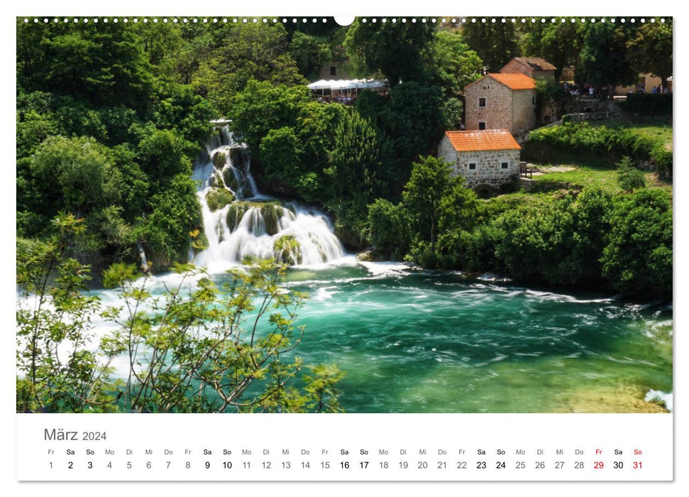 Wasserfälle - die schönsten Wasserfälle der Welt (CALVENDO Wandkalender 2024)