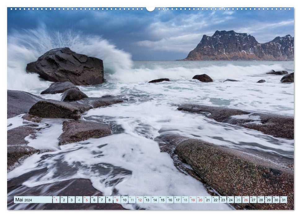 Lofoten en Norvège (Calvendo Premium Wall Calendar 2024) 