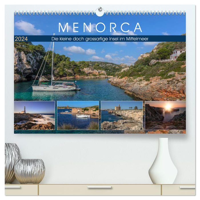 Minorque, la petite mais grande île de la Méditerranée (Calendrier mural CALVENDO Premium 2024) 