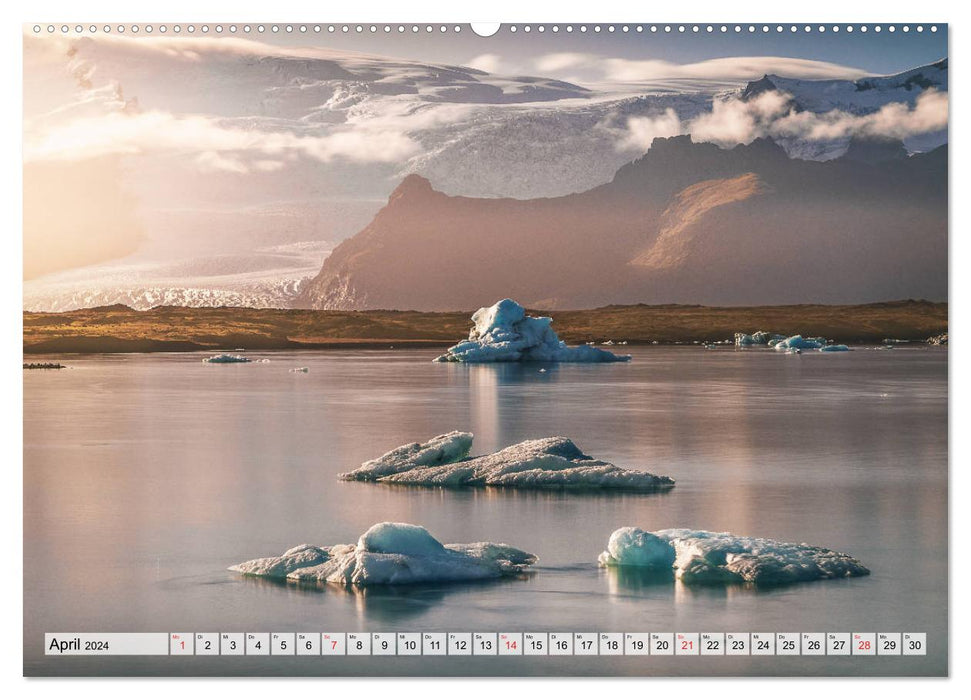 Islande – Moments 2024 (Calvendo Premium Wall Calendar 2024) 